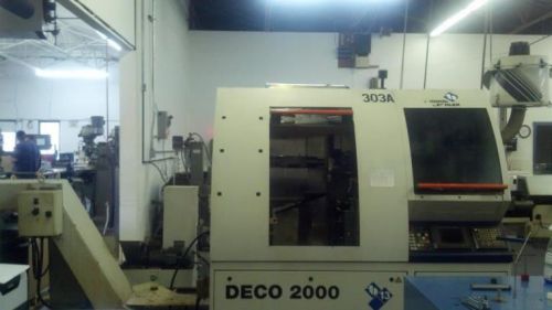 Tornos Deco 13, PNC-Deco, 2001, 10-Axis, Live Tools, Sub, Robobar Ldr