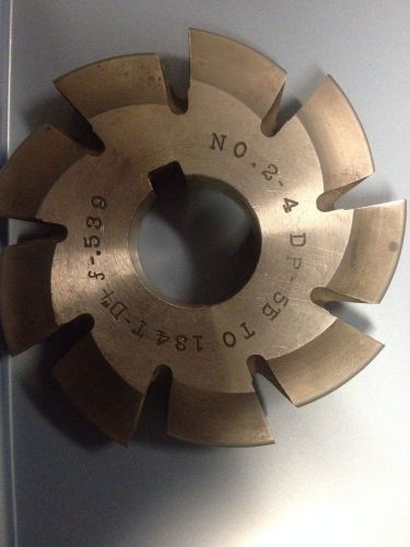 BROWN &amp;SHARPE NO. 2-4 DP-55 TO 134 T-D&#034;+ f -539  HS , INVOLUTE GEAR CUTTER