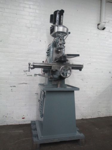 BRIDGEPORT 6 SPEEDS, HORIZONTAL / VERTICAL MILLING MACHINE - WITH SWIVEL VISE