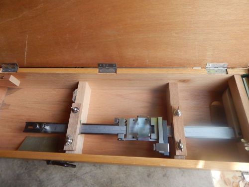 &#034;mitutoyo&#034; 18&#034; vernier height gage in wood case for sale