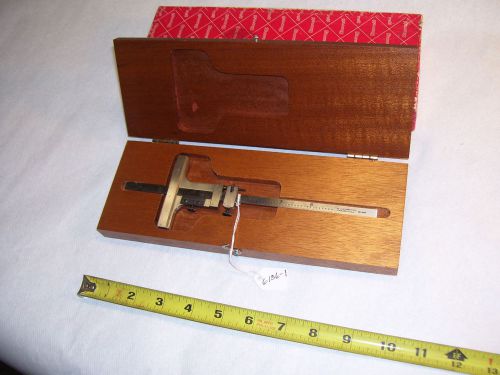 Starrett Vernier Depth Gage, Nice Starrett No. 448-6 (0 - 6&#034;) Depth Gage, USA