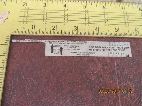 Gage For Cherry Knob &amp; Cherrylock Rivets 2000-9000 Series Santa Ana Calif.