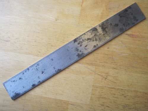 Starrett No. 13, No. 16 Slotted Rule Scale, 9 inches