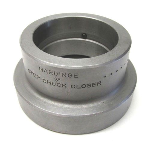 CLEAN! HARDINGE 3&#034; STEP CHUCK CLOSER FOR TAPER LOCK SPINDLES