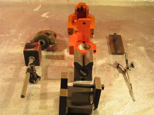 Various machinists clamps, toolholders, v blocks, etc for sale