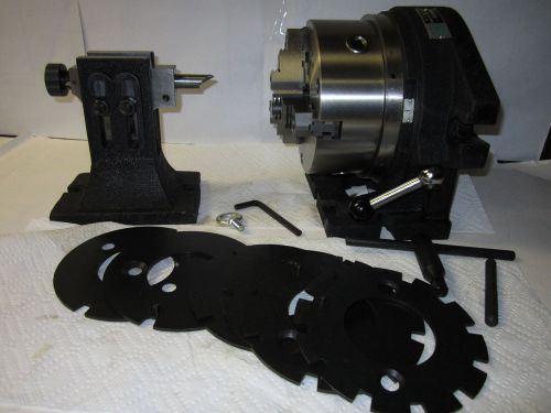 8&#034; super spacer &amp; 6 masking plates,tailstock, adjustable chuck 0.0005&#034; tir- new for sale