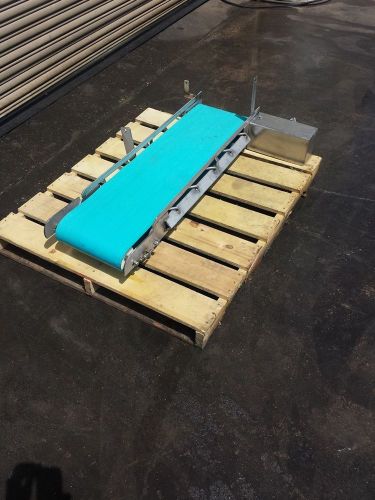 12&#034; x 46&#034; Long SS Conveyor, Food Grade Belt