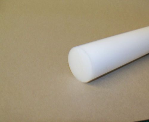 Delrin/Acetal Rod White 1&#034; diameter 6&#034; long