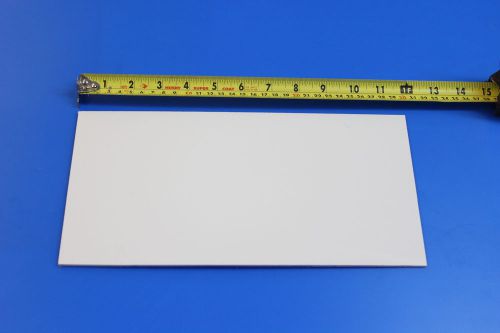 WHITE ACRYLIC PLEXIGLASS PLASTIC SHEET 1/8&#034; X 7.5&#034; X 12&#034; W/PROTECTIVE  FILM