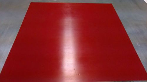 Polyurethane/Urethane Sheet, 3/8&#034; x 24&#034; x 24&#034;, 80 Shore A, Red