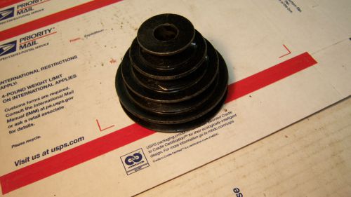 4 Step Cast Steel Pulley, 3/8&#034; Belt, Allen screwed 5/8&#034; Bore