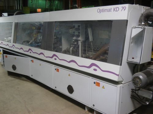 Brandt kd79 2/cf optimat 13mm edgebander, 2001, 230v, plc, corner rounding for sale