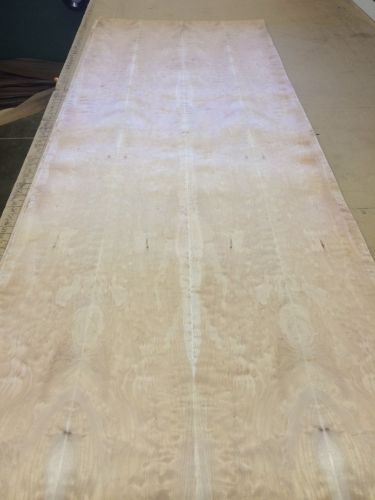 Wood veneer figured maple 30x80 1pcs total 3-ply wood backed  &#034;exotic&#034; eskid 39 for sale