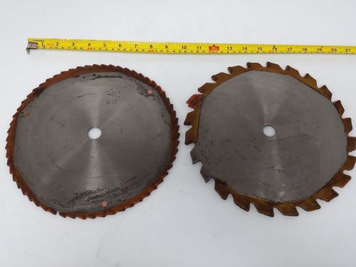 Lot of 2  Vincent Circular Blades, Carbide Bladed 10&#034; TU303-24, 9-3/4&#034; 303 60