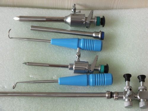 Laproscopy Set  NEW OFFER 5mm &amp;10mm Trocar, 2 mochi, Suction Tube, Reducer