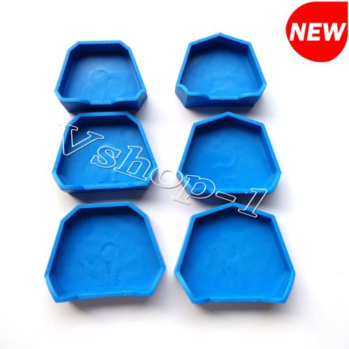 SALE 6 Pcs/1 Set Dental Lab Model Former Base Molds With Notches New