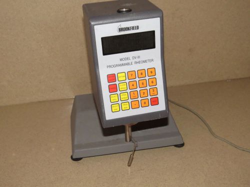 BROOKFIELD DV III  DVIII RHEOMETER VISCOMETER W/ BASE (BK2)