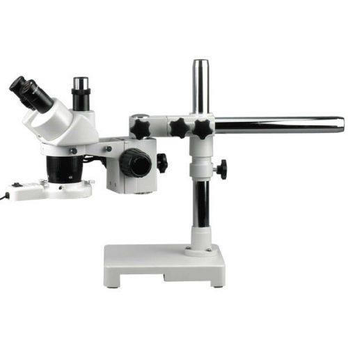 20X-30X-40X-60X Trinocular Boom Stereo Microscope + Fluorescent Light