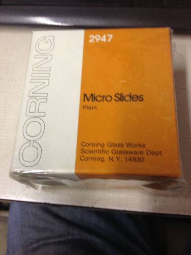 New Corning 2947 Plain Microscope Slides (75 x 50 mm) Thickness 0.96 x 1.06 mm