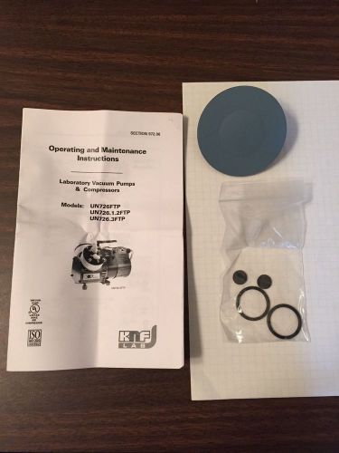 Knf un726ftp vacuum pump rebuild kit, 071814, diaphram, valve disk, o-rings, new for sale