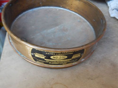 U.S.Standard Testing Sieve&#034;W.S. Tyler&#034; # 270