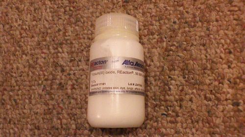 Yttrium(III) oxide, reagent, 99.99%, 75g Alfa Aesar Rare Earth Metals REaction