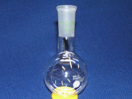 Pyrex 100 ml round bottom flask, 19/38 top joint for sale