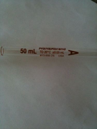 Fisherbrand Fisher brand Class A 50 mL Volumetric Glass Pipette