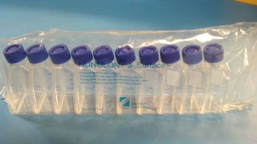 Nunclon 70 ml 25cm2 cell culture flasks  vented blue plug seal cap pack of 10 for sale