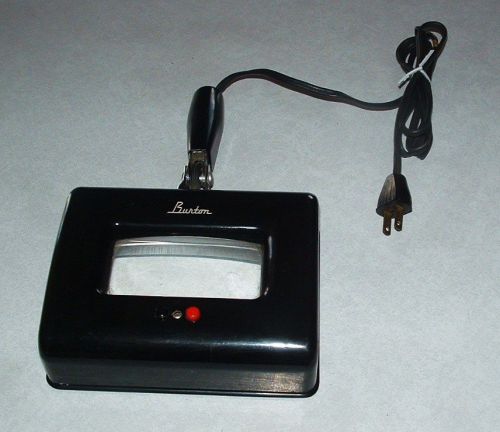 Burton magnifier light lamp electric vintage works  magnifying glass for sale