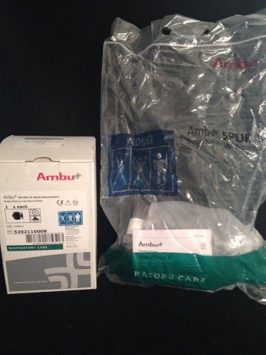 NEW AMBU Spur II Adult Hand Resuscitator Kit 520211000B