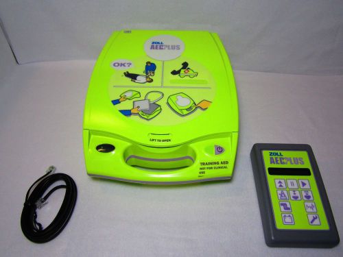 ZOLL AED PLUS TRAINER W/ REMOTE - WARRANTY