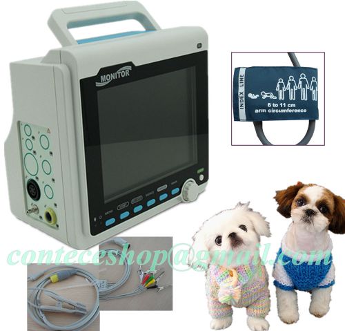 Veterinary 3 parameters machine---ecg, nibp, spo2, care for vets from contec for sale