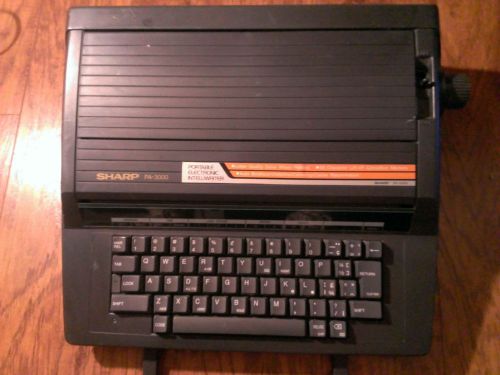 Sharp PA 3000 Portable Electric Intelliwriter vintage typewriter