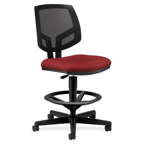 Hon volt seating mesh task stool - fabric crimson red seat - black frame for sale