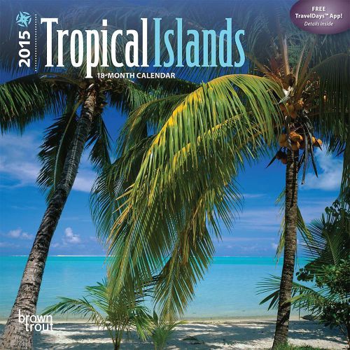 2015 TROPICAL ISLANDS Mini Wall 7x7 Calendar NEW &amp; SEALED