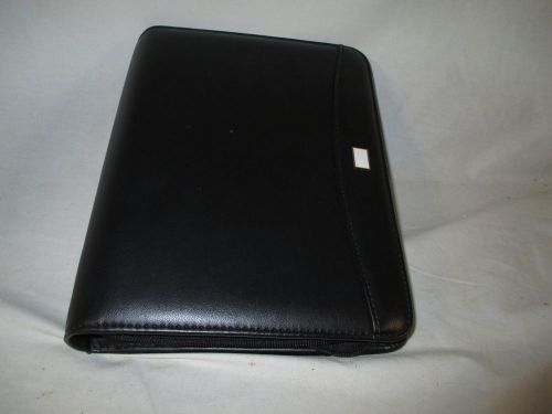 BLACK Fact Centre Dayrunner Daily Planner 3-RING BINDER- wZIPPER AROUND