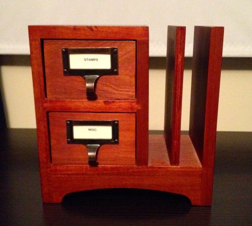 Pottery Barn Wood Desk Organizer