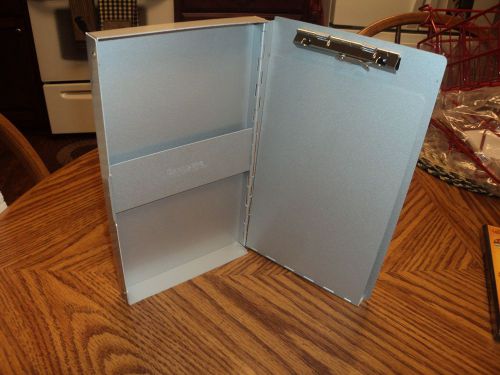 Saunders 10507 Storage Clipboard/Form holder, Side Open, 5.6&#034;x9.5&#034; Aluminum