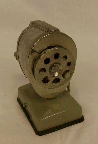 Vintage boston vacuum mount manual pencil sharpener adjustable with 8 holes for sale