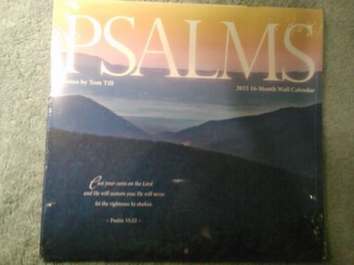 New Psalms 16 Month Calendar 2015 Office work job home 11&#034;X 12&#034;