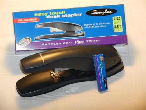 Swingline 37860 Swingline Easy Touch Half Strip Desktop Stapler, 20 Sheet Capaci