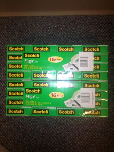 SCOTCH MAGIC TAPE 3M - 32 ROLLS - 3/4&#034; X 1000&#034; Invisible - Write on it