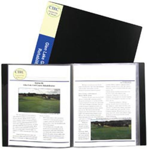 Presentation Book 12-Pocket 8-1/2&#034;X11&#034;-Black