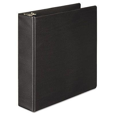 Basic vinyl d-ring binder, 2&#034; capacity, black for sale