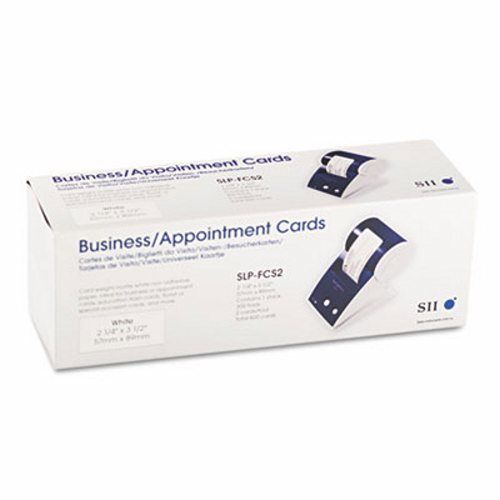 Seiko Business/Appointment Cards, 2-1/4 x 3-1/2, White, 600/Box (SKPSLPFCS2)