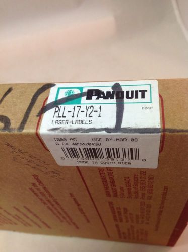 Panduit PLL-17-Y2-1 Laser/Inkjet Label