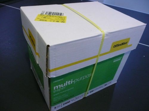 New officemax 5 reams of 20lb 96 bright 8.5&#034;x11&#034; paper-pick up naperville, il for sale