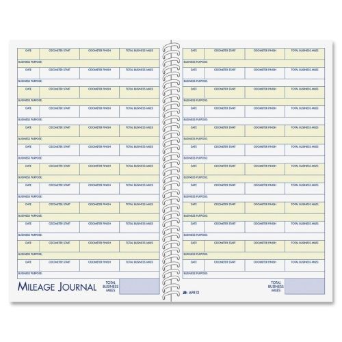 Adams Vehicle Mileage/Expense Journal Pocket-64 Sht-8.5&#034;x5.5&#034;-White-1Ea