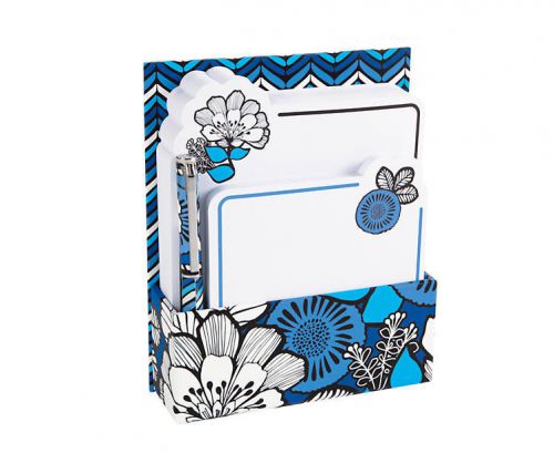 Vera bradley on that note; note sheets, pen, desktop stand, magnetic, blue bayou for sale